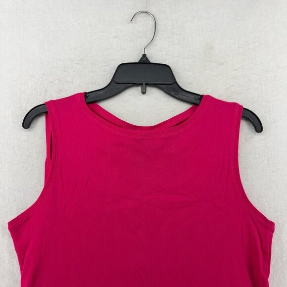 Karen Scott Tank Top Womens PL Red Knitted Stretch Boat Neck Pullover Sleeveless - Picture 5 of 10